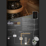 Электрическая печь SAWO ARIES (4,5 кВт, без пульта, нержавейка, встроен. блок мощности, пристенная) ARI3-45Ni2-WL-P